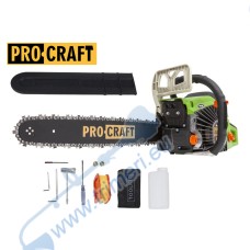Бензинова резачка за дърва 3.6 kW / 4.9 к.с., 52куб.см., шина 45 см. PROCRAFT K450L